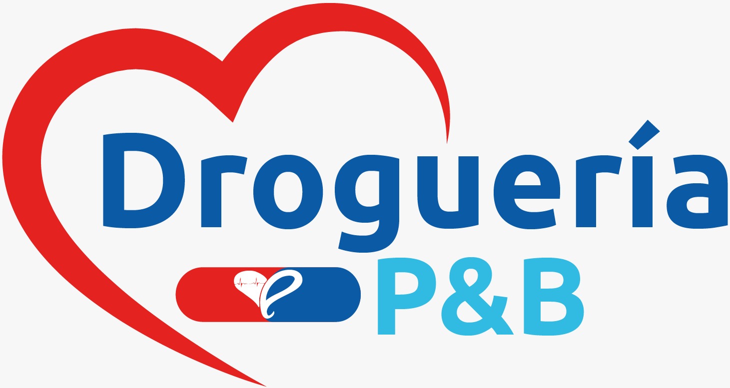 Logo de drogueria p&b